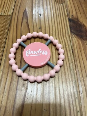 Flawless Teether By Bella Tunno / Pink Silicone Teether Baby Girl - Image 1 of 2