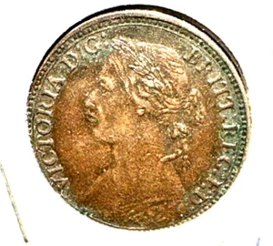 Great Britain 1874 H farthing KM 753 XF - Picture 1 of 2