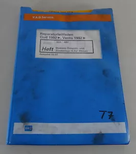 Manual de Taller VW Golf III / Vento VR 6 Motronic Inyección- Y Zünd. ( 6Cil - Imagen 1 de 1