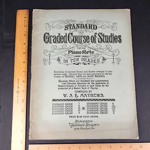 1892 Standard Graded Course Of Studies For The Piano Forte Songbook in 10-Grades - Picture 1 of 5