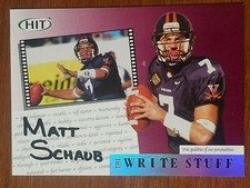 Matt Shaub Rookie Card  2004 Sage HIT  Write Stuff #4 in the series of 15
