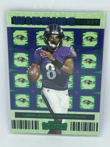 Lamar Jackson Gewinnticket Smaragd 2022 Panini Contenders Fußball Nr. WT-LJA - Bild 1 von 2