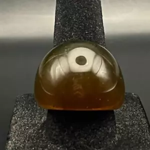 Anillo antiguo vintage de baquelita marrón o resina - talla 7,5 - Imagen 1 de 4
