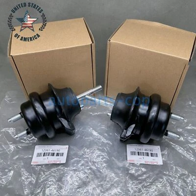 New! 2X FRONT ENGINE MOUNT INSULATOR SET 12361-46190 FOR LEXUS 98-05 GS300 IS300 - Imagem 1 de 4