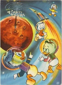 DISNEY POSTKARTE PAPAGEI MIT HIER QUO HIER - WÜNSCHE - SERIE 112 VON 1963 - Bild 1 von 1