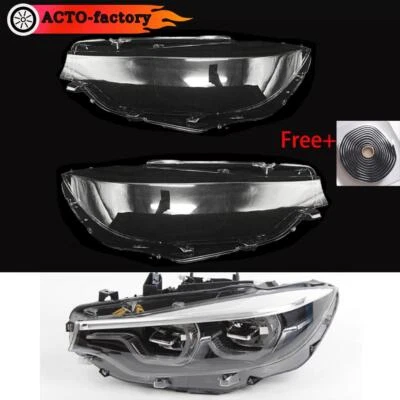 Fit for BMW F32 F33 F36 F80 F82 F83 418d M4 LED Headlight lens Shell 2017-18 LCI Foto 1 de 4