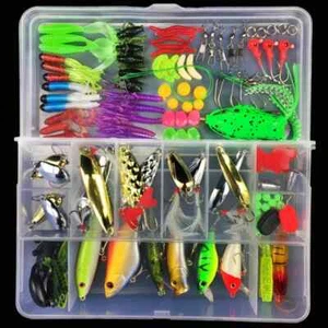 106 Pc Jig &Lure Assortment Kit for Crappie to Bass~Storage Box ~ FREE Ship - Picture 1 of 2