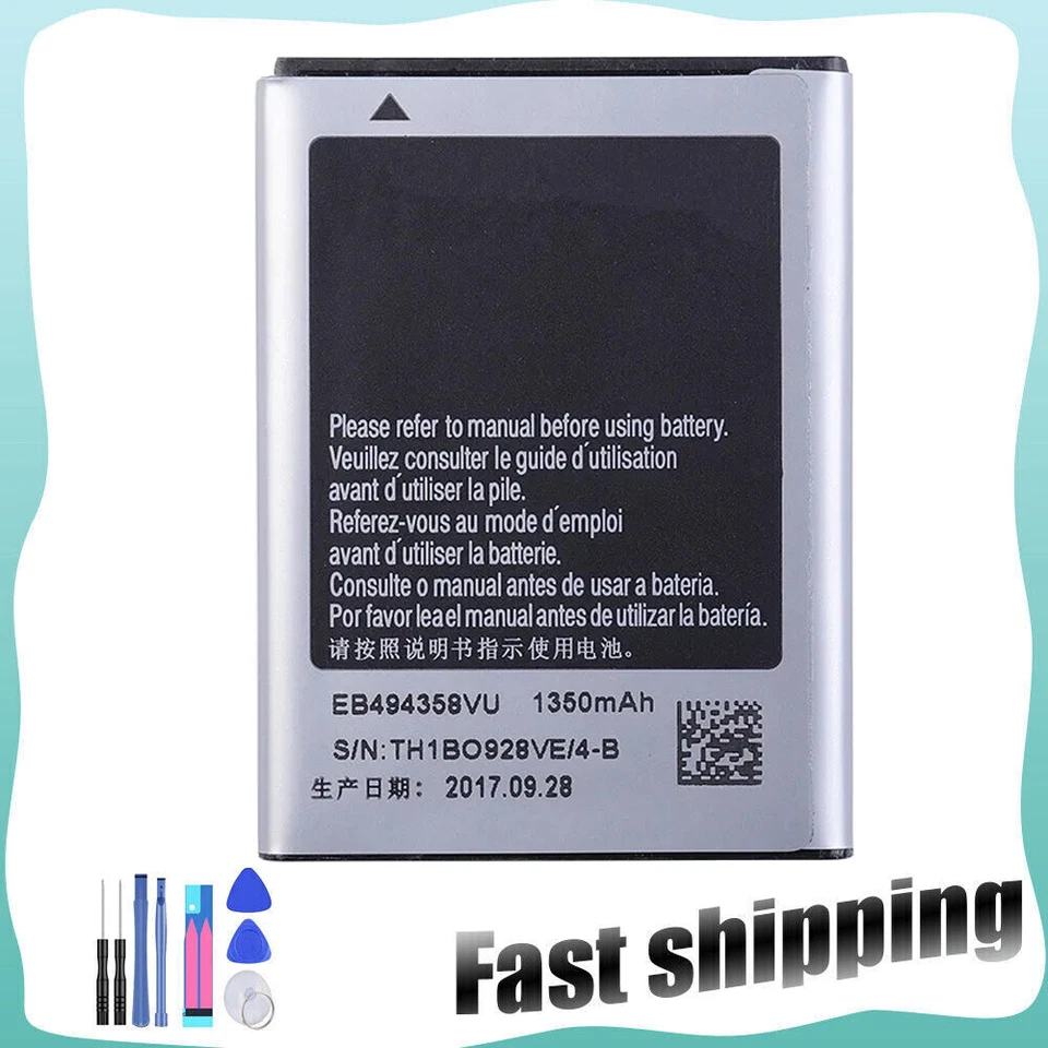 Batería de repuesto para Samsung Galaxy Ace GT-S5830 S5830I EB494358VU Foto 1 de 4