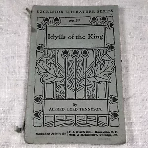 Idylls of the King Excelsior Literature Series by Alfred, Lord Tennyson 1913 - Picture 1 of 9