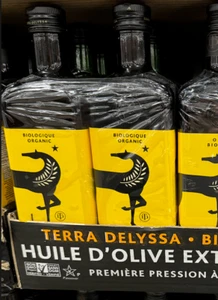 Terra Delyssa Organic Extra Virgin Olive Oil 34 Fl Oz Glass 1 Liter First Press - Picture 1 of 10