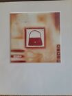 Lucy Barnard Red Vintage purse Print 7x 7 published by New York Graphic Society 