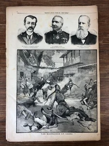 Journal LE PETIT PARISIEN 1891 # 149 Les Massacres en CHINE / CHINA Crimes - Foto 1 di 3