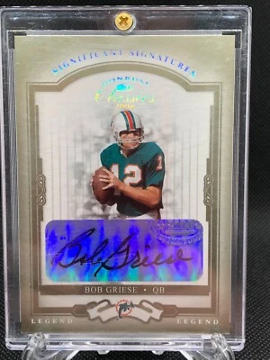 BOB GRIESE 2004 DONRUSS SIGNIFICANT SIGNATURES AUTO**#104_10/75 - Image 1 of 2