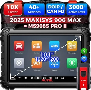 Escáner Autel MaxiSys MS906 MAX, 2025 MS906MAX 10,1 pulgadas hasta MS906 PRO/MK908II - Imagen 1 de 9