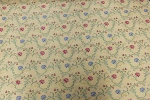 3 1/3 YARDS MULTI-COLORED FLORAL JACQUARD Upholstery Fabric Victorian French  - Picture 1 of 2