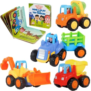 Construction Toy Truck Set for Toddlers Ages 1-4 - Push & Pull Friction Truck... - Picture 1 of 12