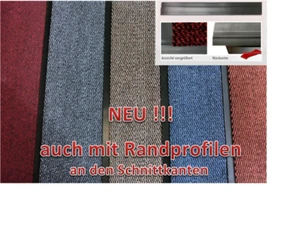 Schmutzfangläufer 120 cm breit Bern Meterware wahlweise mit Schnittkantenprofil - Bild 1 von 13