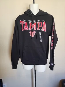 Champion Black University of Tampa Spartans Hoodie Size S Small New - Picture 1 of 5