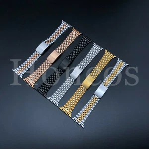 Correa de metal para Apple Watch Series 6 5 4 3 2 38-44 mm correa de acero inoxidable iWatch - Imagen 1 de 25