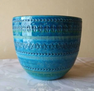 FLAVIA BITOSSI Rimini Italy Planter Pot 5.8in H 7in W Vintage Ceramic from JP - Picture 1 of 8