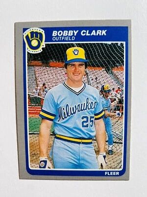 1985 FLEER #578 BOBBY CLARK NM-MT MLB BASEBALL CARD - Image 1 of 2