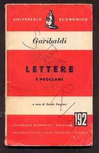 Briefe und Proklamationen Garibaldi Feltrinelli 1954 - Bild 1 von 1