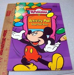 Disney Toontown Activity Pad 1995, Toons Over Easy, New Old Stock, Mickey Mouse - Bild 1 von 5