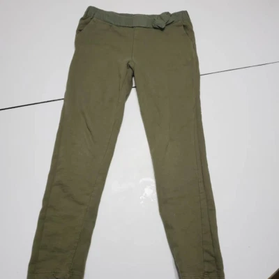 Carter's Girls Straight Leg Pants Khaki Elastic Waist 100% Cotton Pull Ons 7 - Image 1 of 4