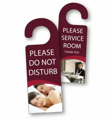 Please Do Not Disturb door Sign Hotel Guest House Housekeeping Various Packs - Image 1 of 4