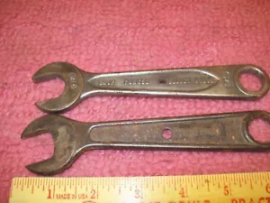 2 Lot, VINTAGE INDESTRO & Auto Kit no.100 WRENCH-3/4" Open -5/8" Box End--U.S.A. - Picture 1 of 2