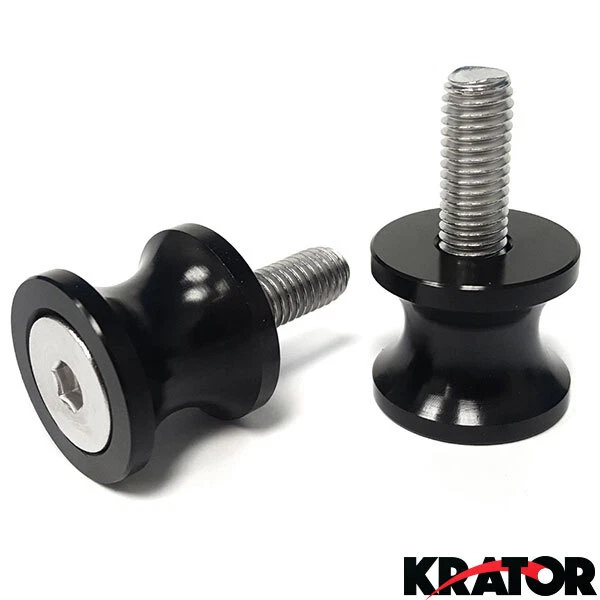 Black Swingarm Spools Sliders Bobbins For Suzuki GSX 1300R Hayabusa 1999-2011 - Imagem 1 de 1