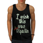Wellcoda I Wish This Was Tequila Mens Tank Top, Gag Active Sports Shirt