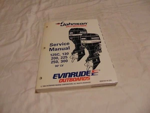 1995 Evinrude Johnson Outboard 125C 130 200 225 250 300 HP Service Shop Manual - Picture 1 of 4