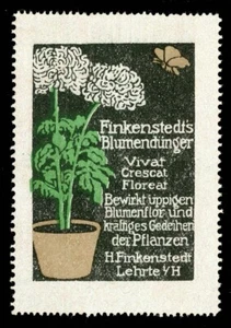 Germany Poster Stamp - Finkelstedt's Flower Fertilizer - Artist J. Klinger - Picture 1 of 1