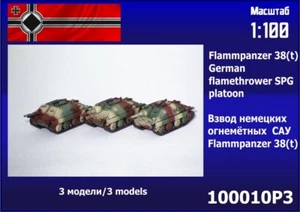 "ZEBRANO" 100010P3 Flammpanzer 38(t) Ger kompatibel mit Flames of War 1/100 - Bild 1 von 1