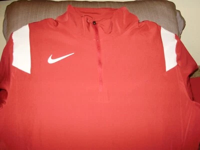 Nike DJ5115-613 Coaches Performance Cardinal L/S 1/4 Zip Golf Jacket Men Medium - Image 1 of 4