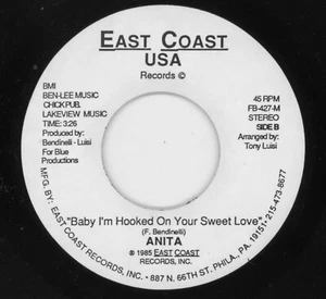 Anita - Baby, I'm Hooked On Your Sweet Love / Mixed Up-1985 Modern Soul 45 - Picture 1 of 2