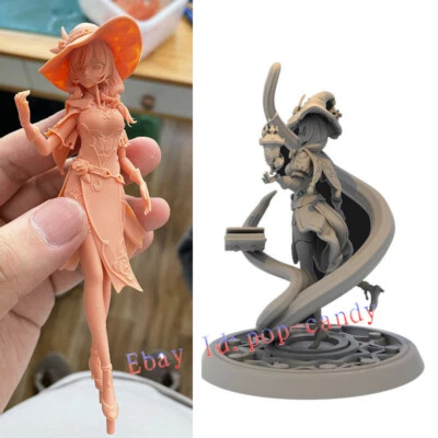 Unpainted 3D Printing 1/12 Scale Genshin Impact Lisa Minci Unassembled Model Toy - Image 1 of 4
