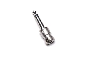 SquarePlug SPS4 Compact Soldered Straight 1/4'' Plug, Matte Nickel - Picture 1 of 1