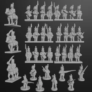 96x 6mm/1:300th Dutch-Belgian Infantry (Turner Miniatures) - Foto 1 di 1