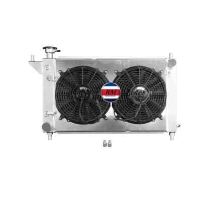 Radiador de aluminio + cubierta para Ford Mustang GT GTS SVT Cobra V6 V8 1995 1994-1996 Foto 1 de 2