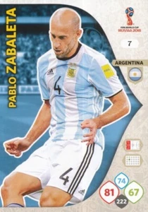 007 ZABALETA PABLO # ARGENTINIEN PANINI KARTE ADRENALYN WORLD CUP RUSSLAND 2018 - Bild 1 von 1