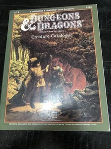 TSR Dungeons & Dragons Creature Katalog AC9 9173 D&D Original - Bild 1 von 2