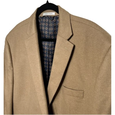 Blazer Ralph Lauren Lana Seda Cachemira Marrón Carmelo Claro Para Hombre Talla 50R Foto 1 de 4