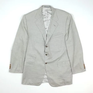 Ralph Lauren Purple Label Cashmere Blazer 44 Long Tag 46 Grey Sport Coat England - Picture 1 of 21