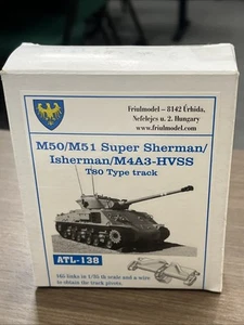 1/35 Friulmodel Metal Link Track #ATL-138 M4A3 HVSS - M50/51 Super Sherman T80 - Imagen 1 de 1