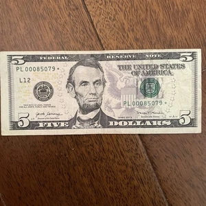 Fancy Star ⭐️ ⭐️ Super Rare Low Run&Low Printed 💯% Sheets $5 2017A PL(00085079) - Picture 1 of 5