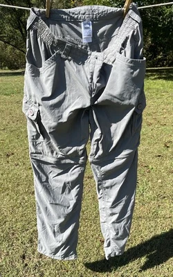 Pantalones Cortos The North Face Mujer Talla 10 Gris Nylon Cremallera Convertible Carga Senderismo Foto 1 de 4