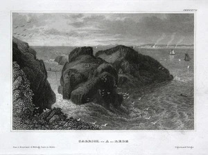 Carrick-a-Rede Seibrücke bridge Antrim Irlanda Ireland veduta circa 18 166013 - Foto 1 di 1