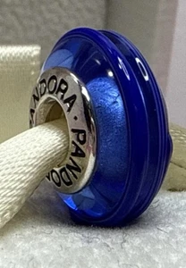 Pandora Murano Blue Swirl Retired Authentic - Bild 1 von 3